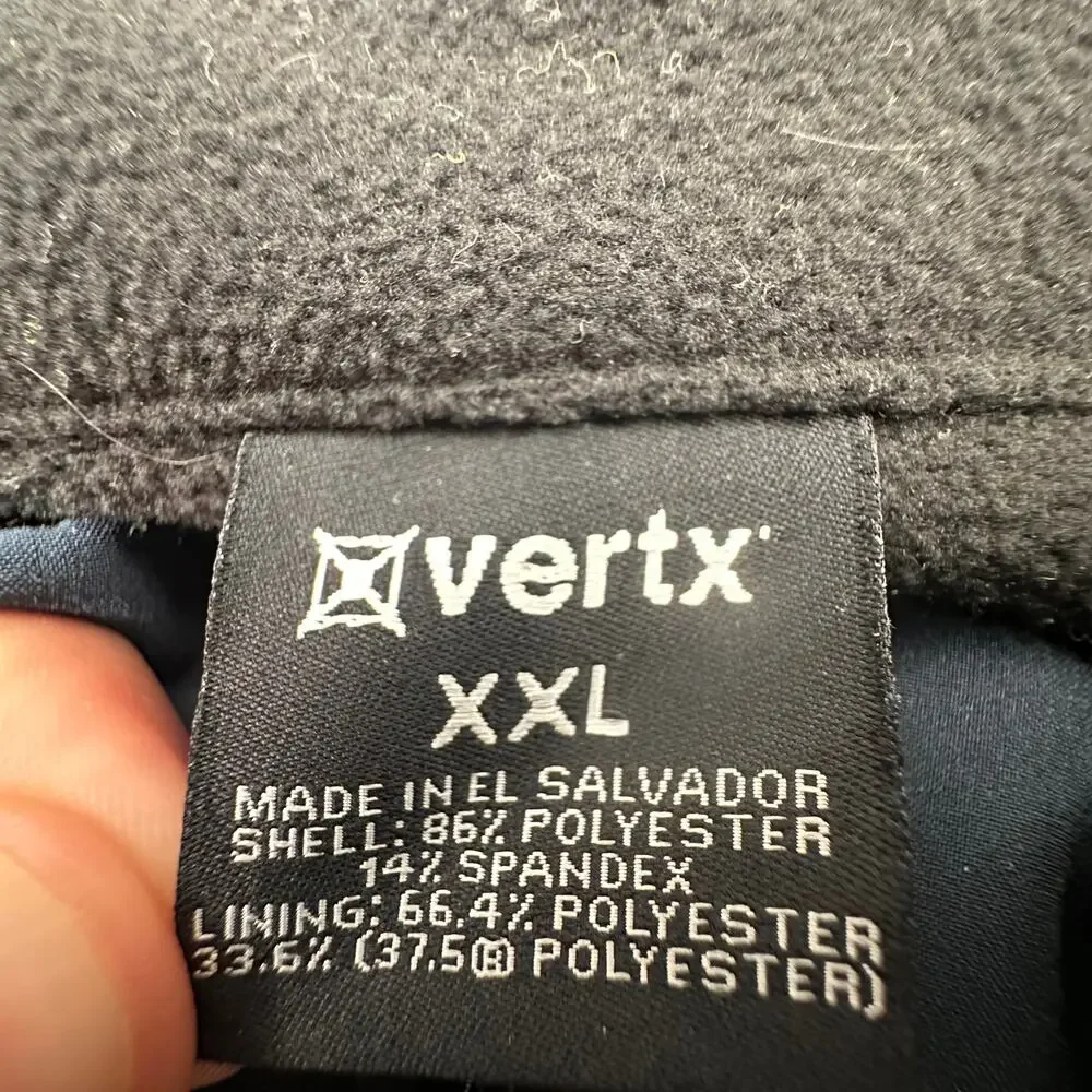 Vertx F1 VTX8830 Downrange Mens Soft Shell Jacket Mens XXL Navy Pockets Full Zip